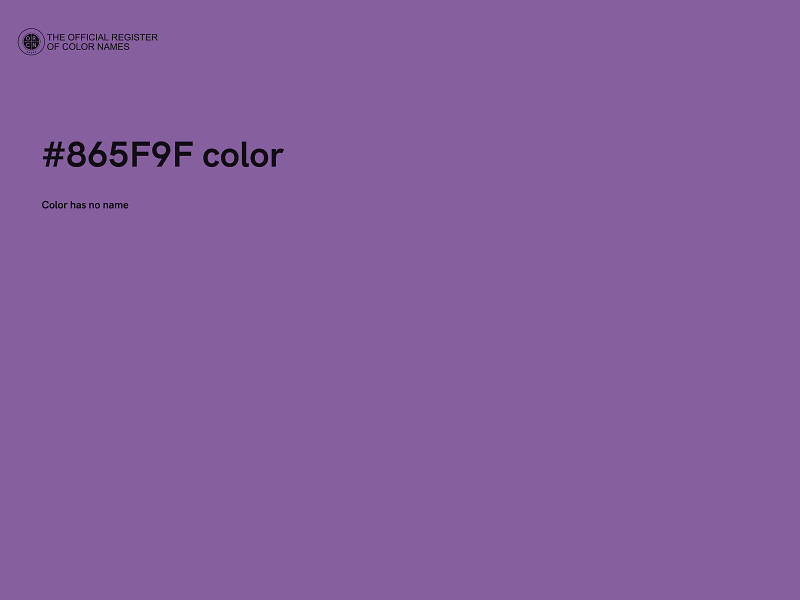 #865F9F color image