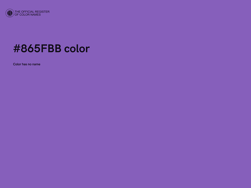 #865FBB color image