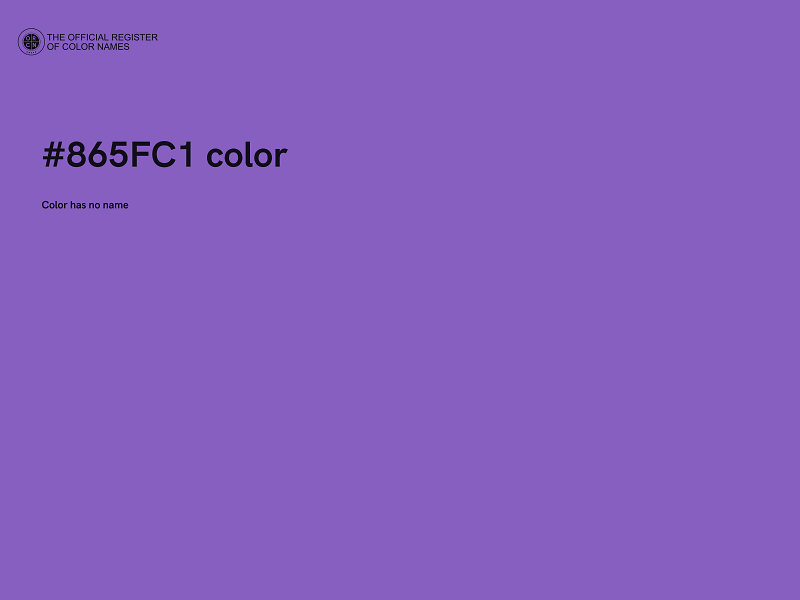 #865FC1 color image