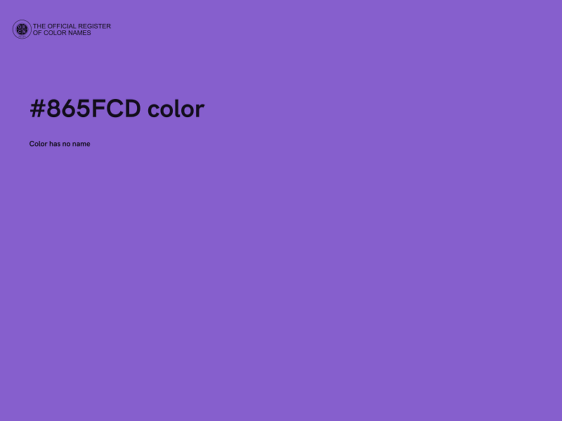 #865FCD color image