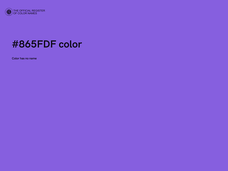 #865FDF color image