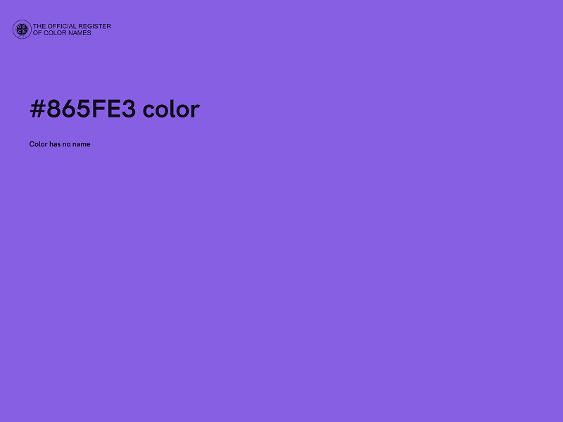 #865FE3 color image