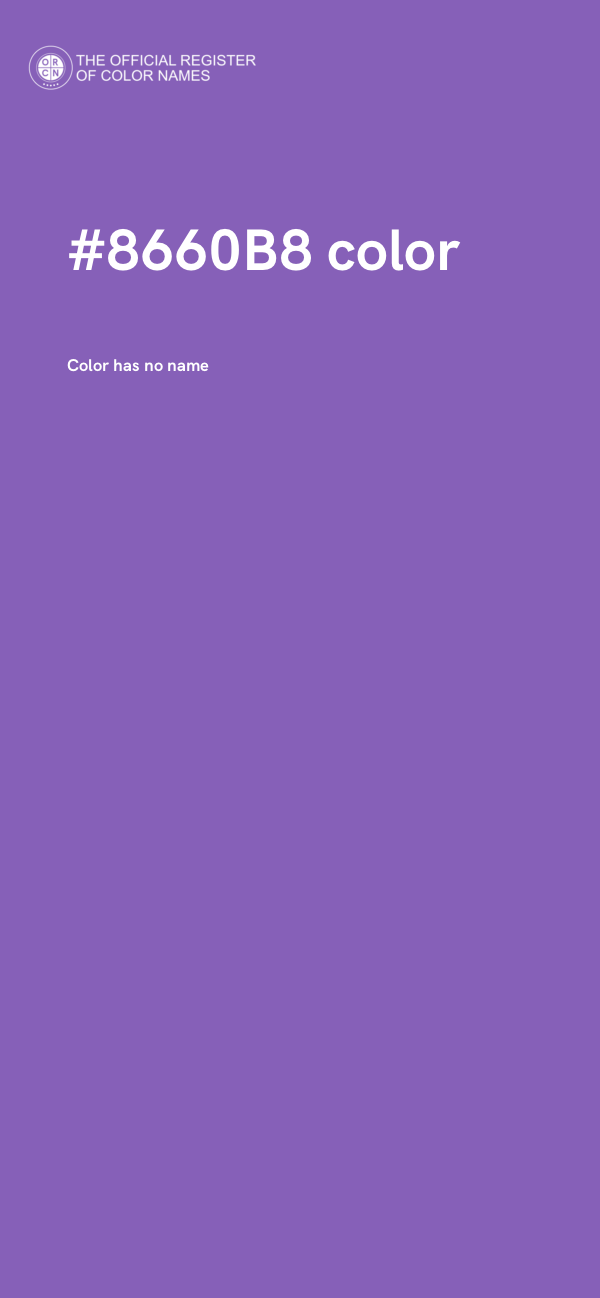 #8660B8 color image
