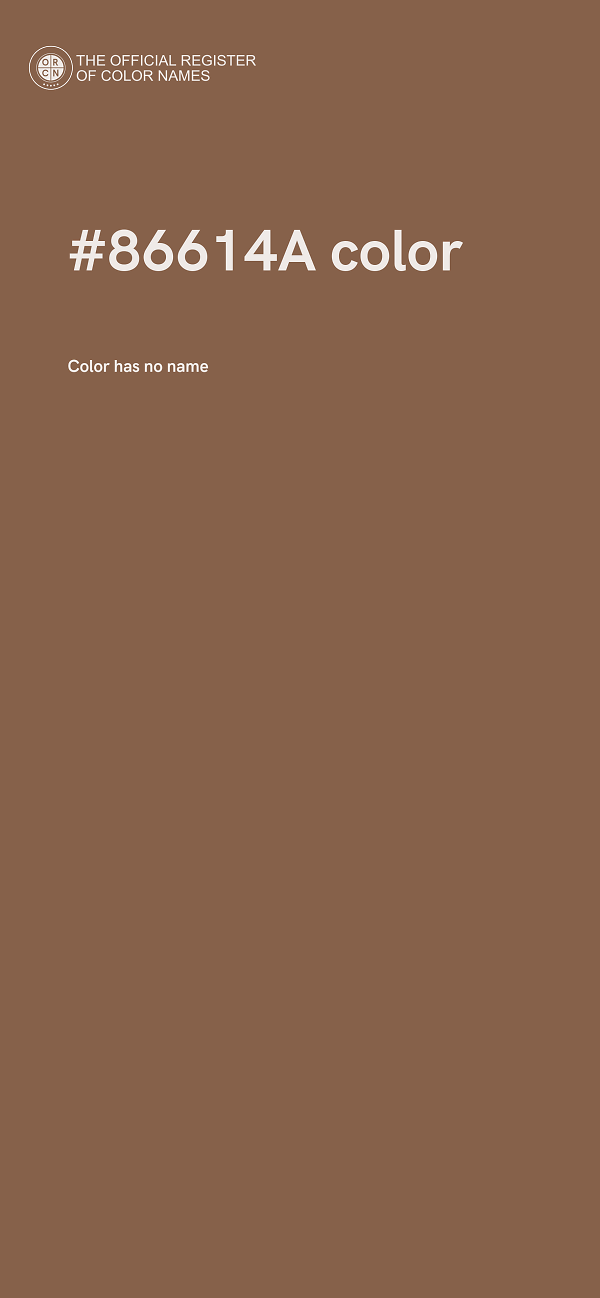 #86614A color image