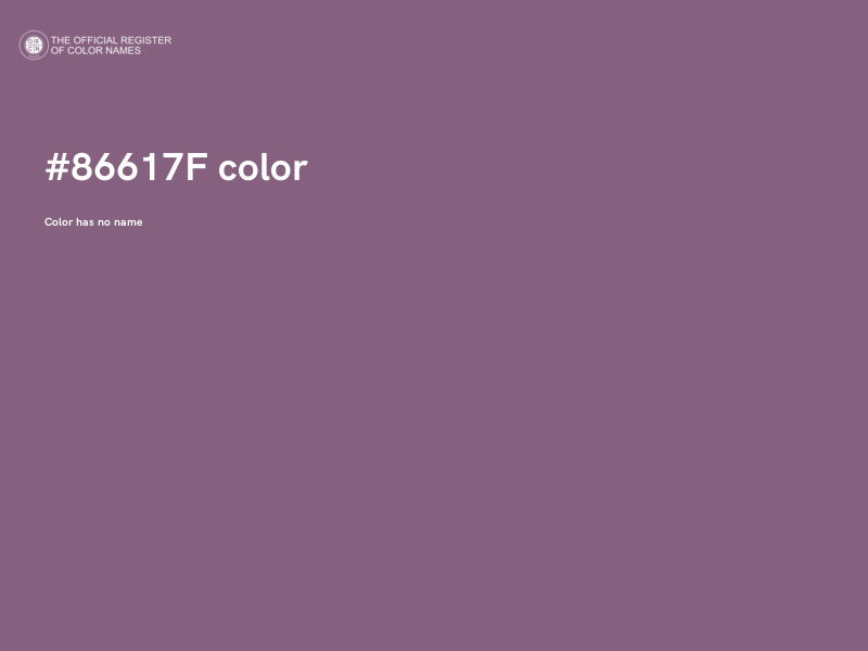 #86617F color image