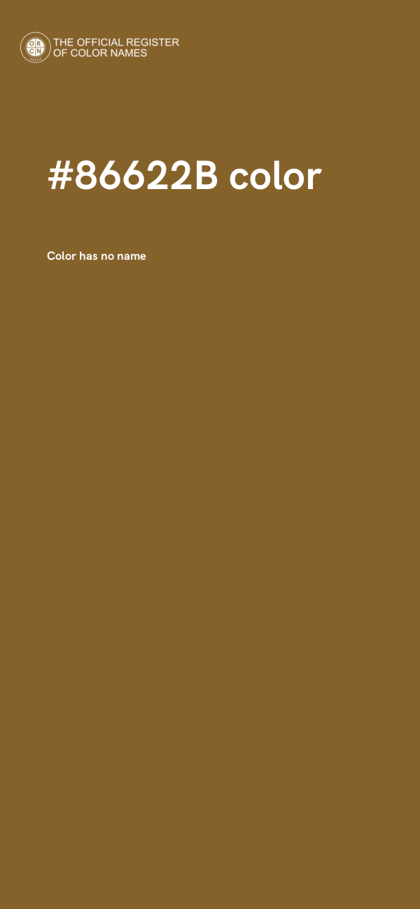 #86622B color image