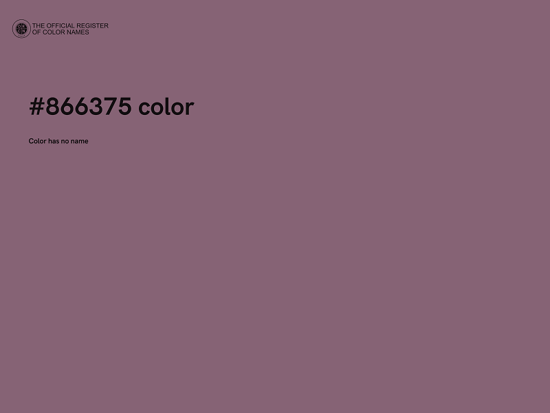 #866375 color image