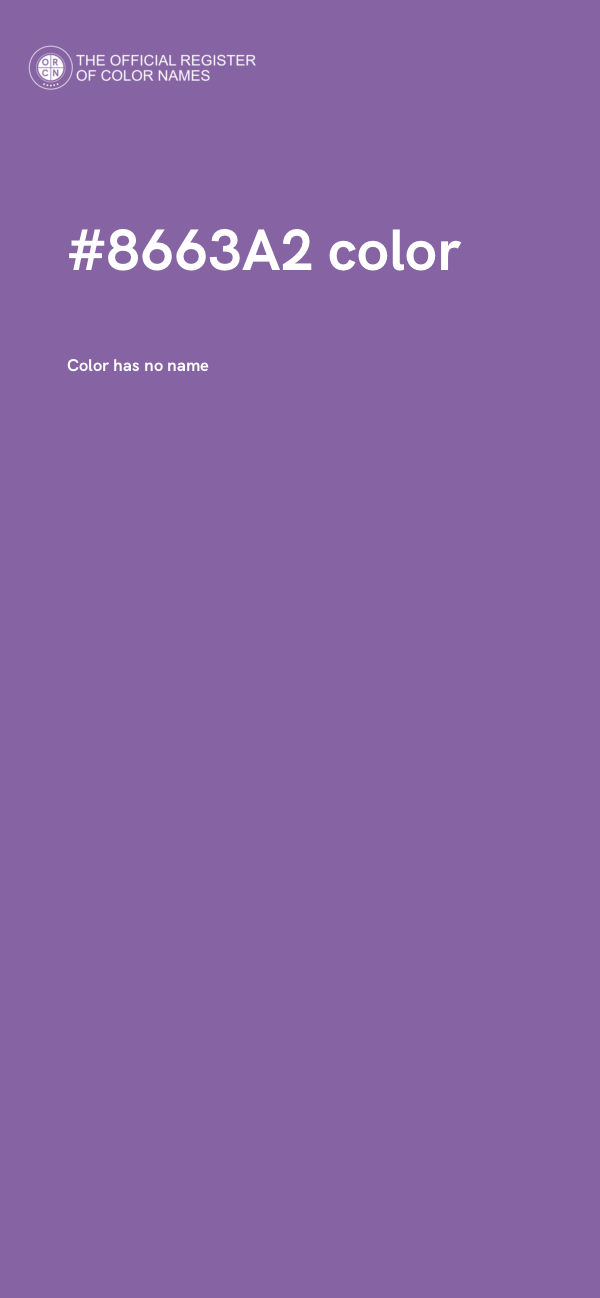 #8663A2 color image
