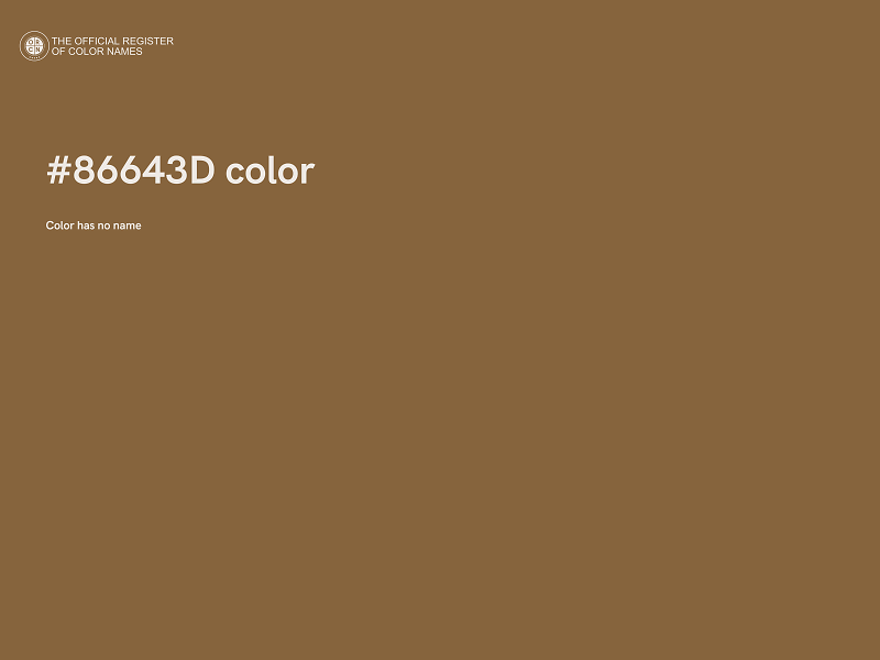 #86643D color image