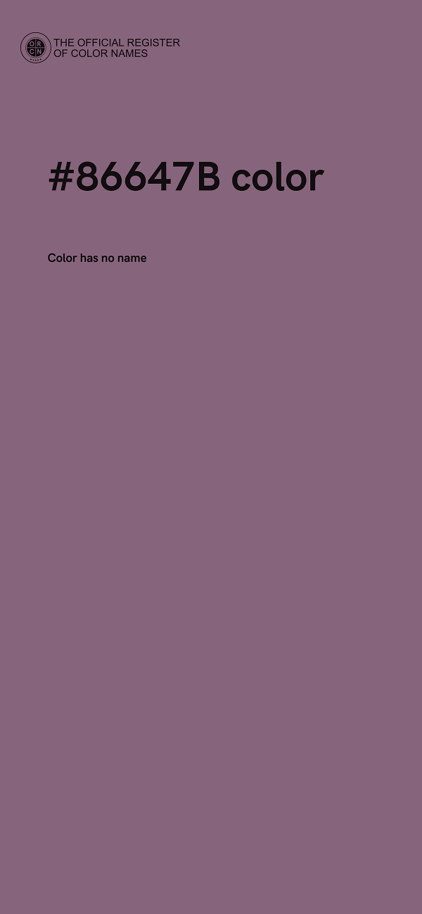 #86647B color image
