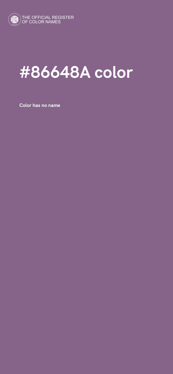 #86648A color image