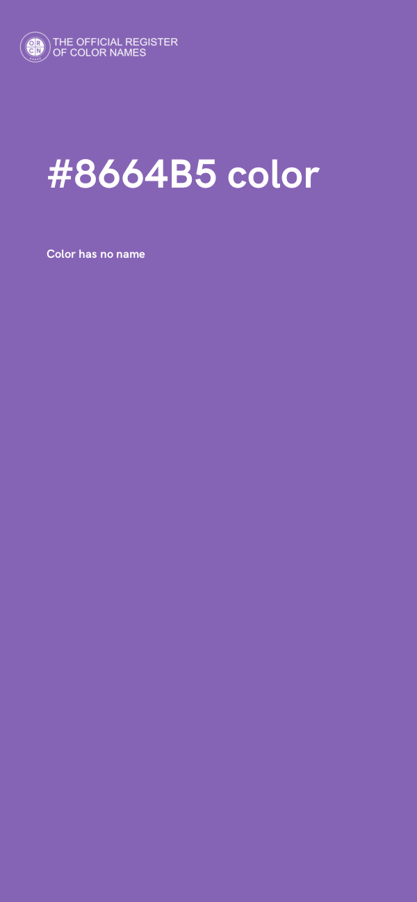 #8664B5 color image