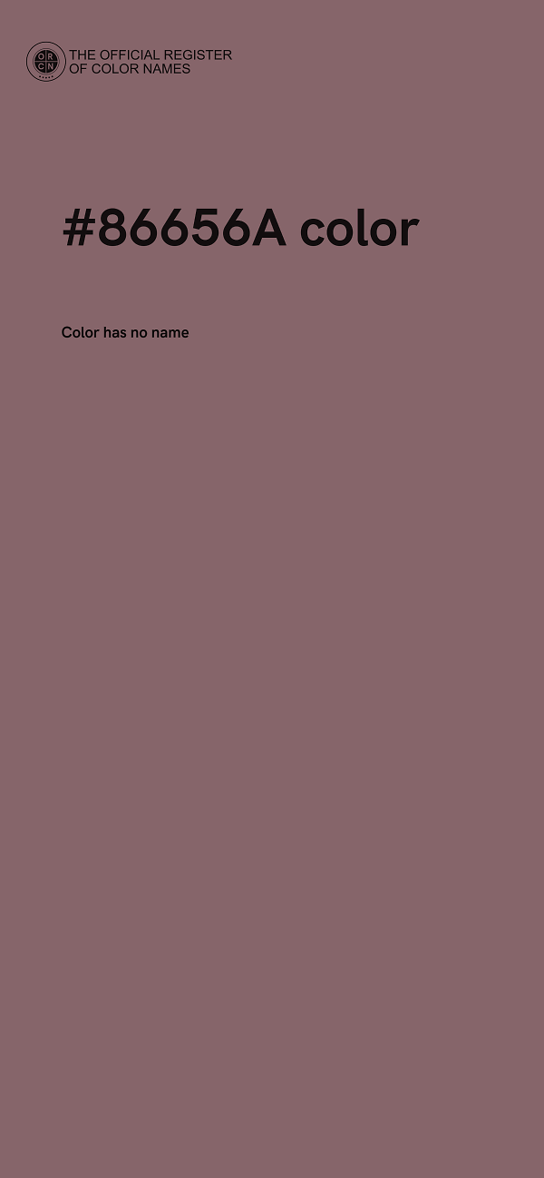 #86656A color image