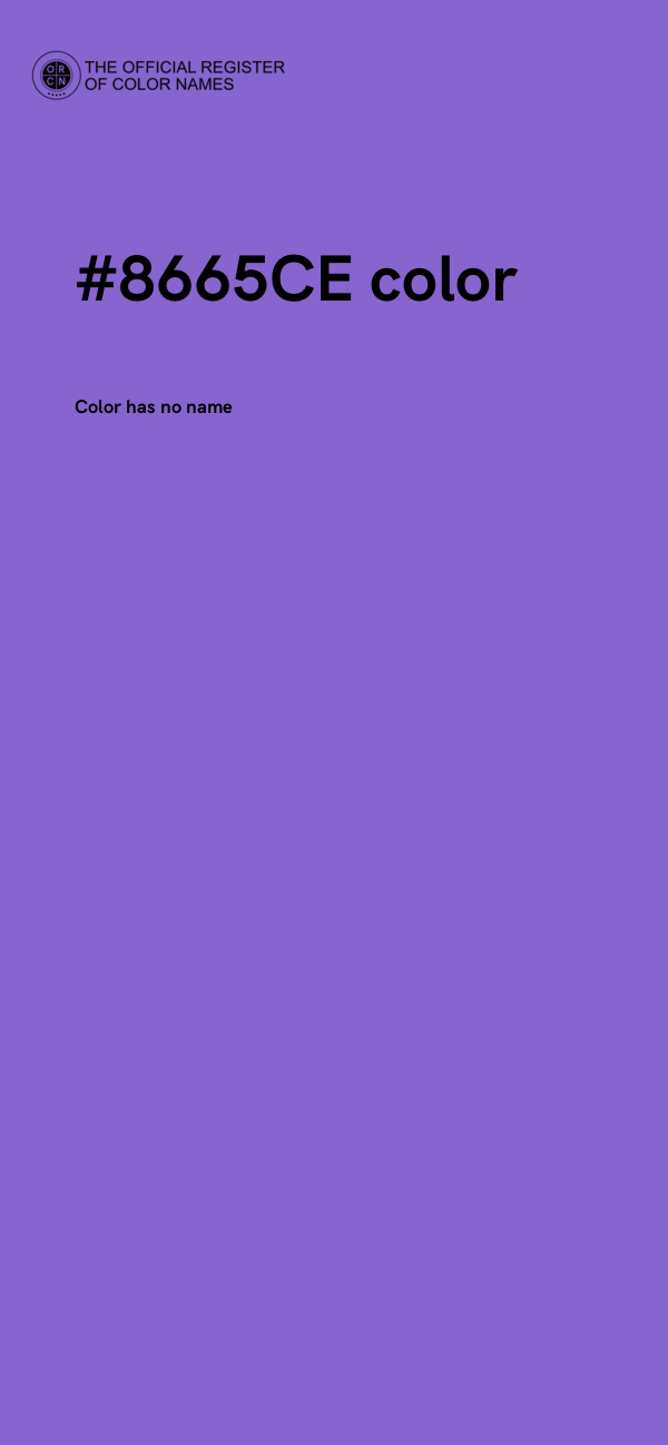#8665CE color image