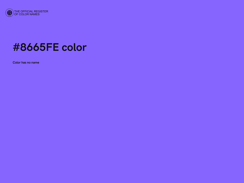 #8665FE color image