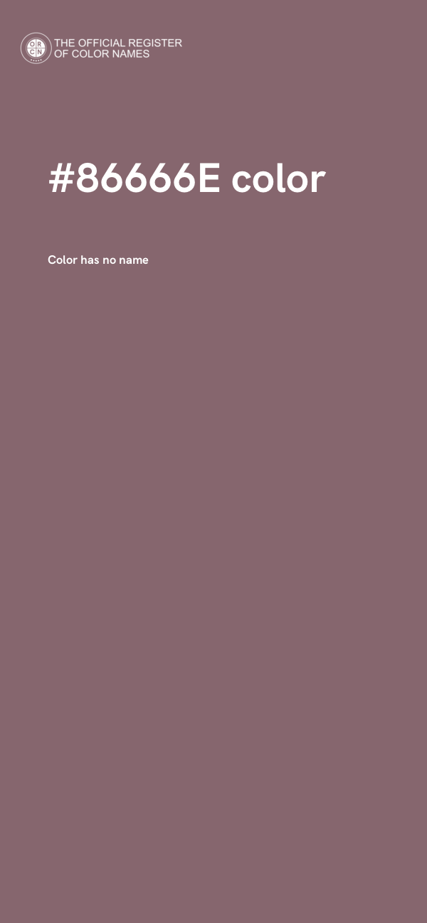 #86666E color image