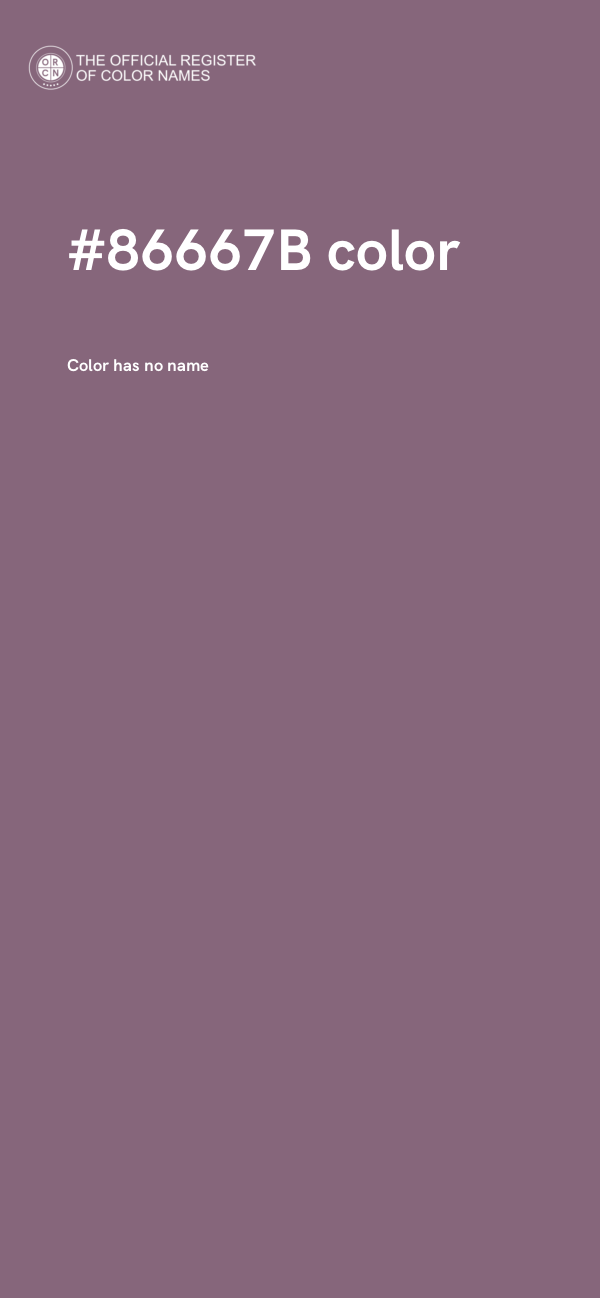 #86667B color image