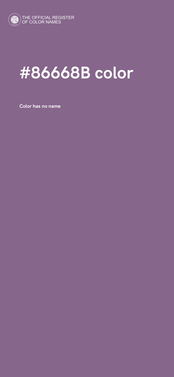#86668B color image