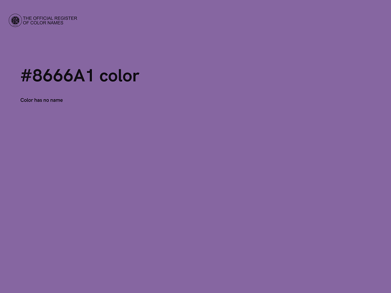 #8666A1 color image