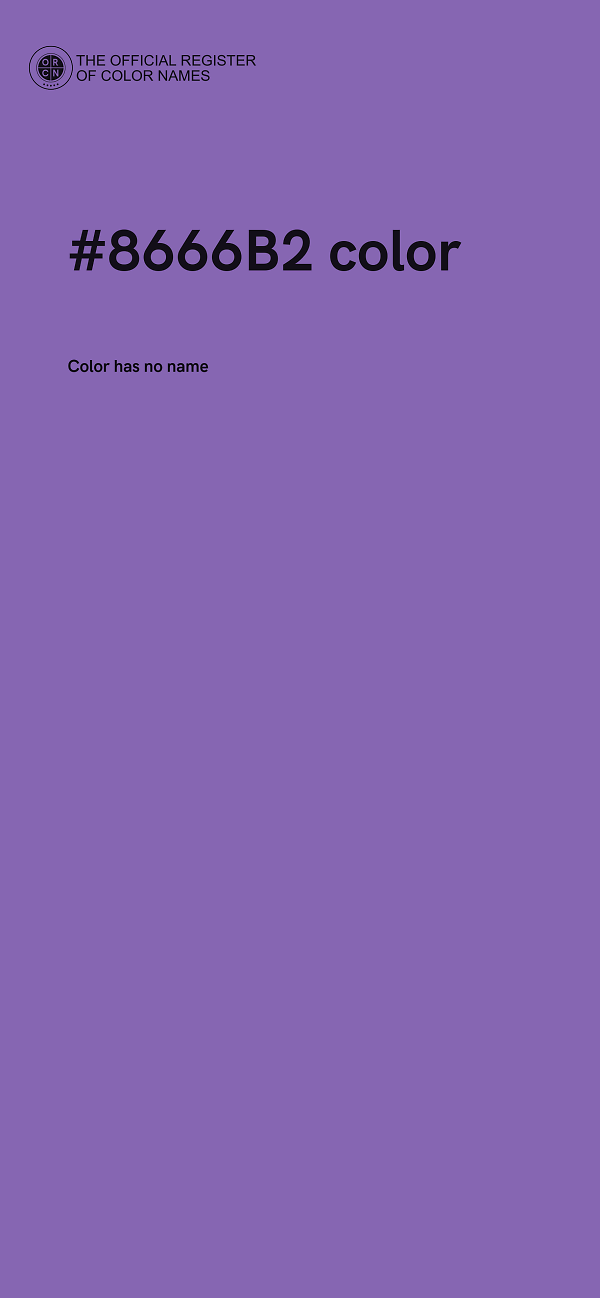#8666B2 color image