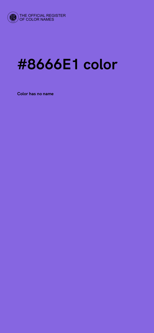 #8666E1 color image