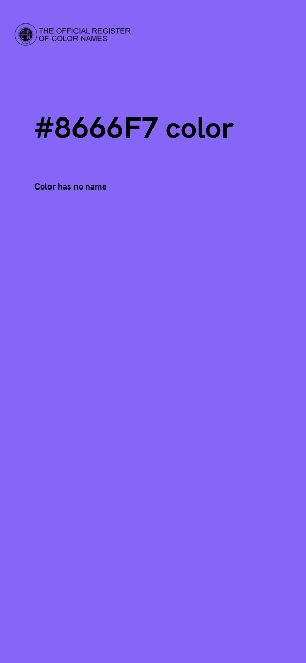 #8666F7 color image