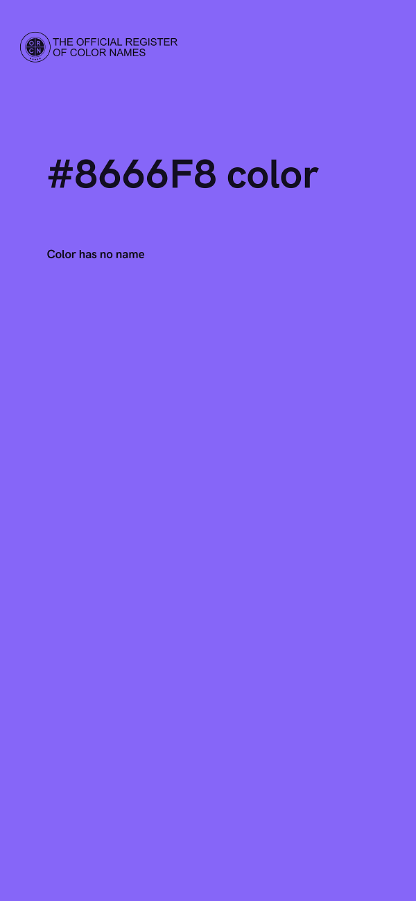 #8666F8 color image