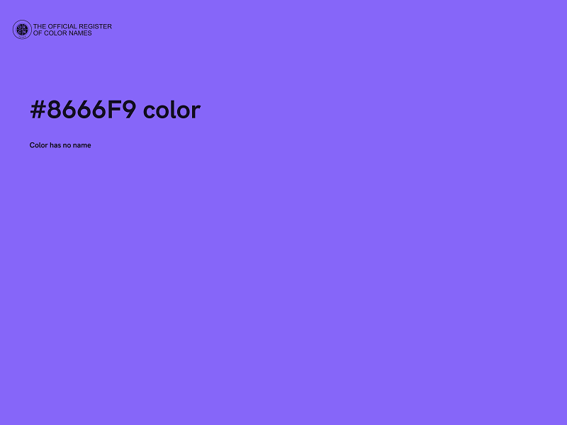 #8666F9 color image