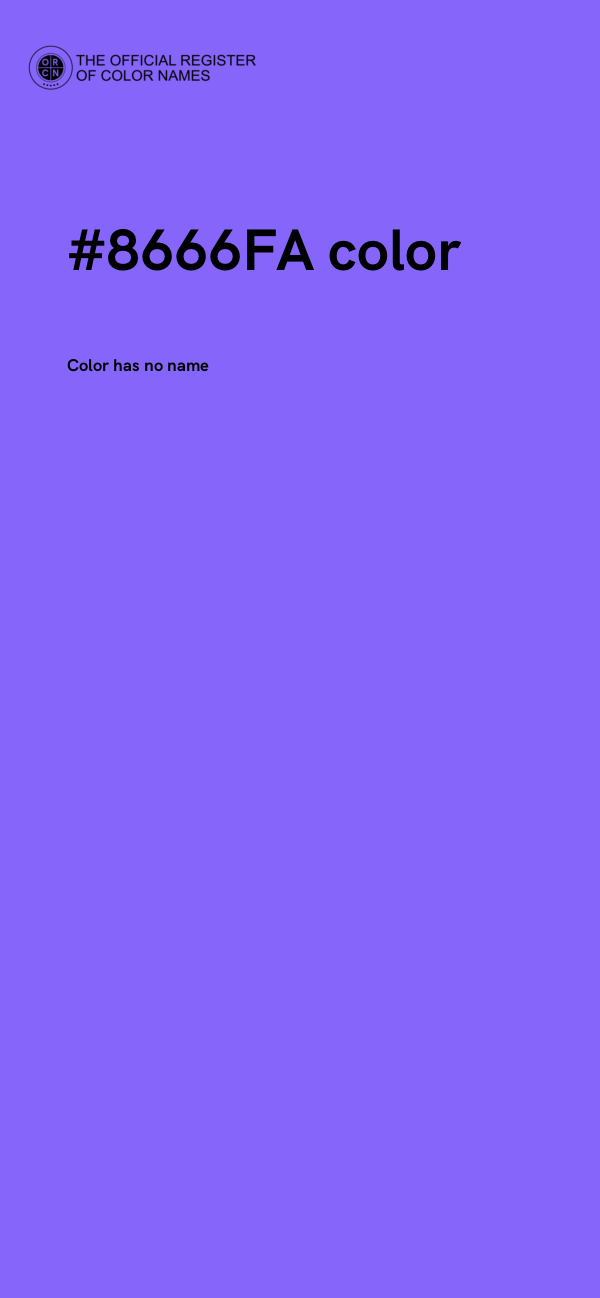 #8666FA color image