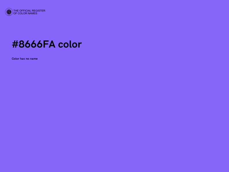 #8666FA color image