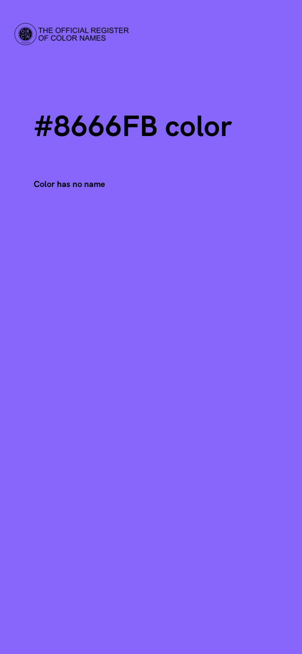 #8666FB color image