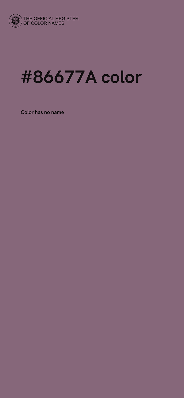 #86677A color image