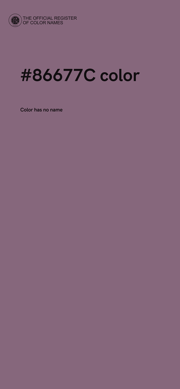 #86677C color image