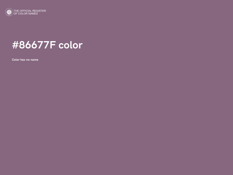 #86677F color image