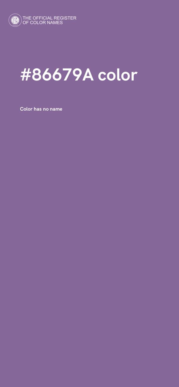 #86679A color image