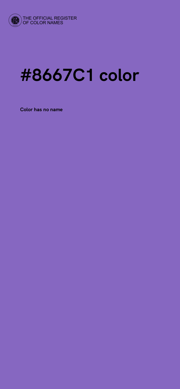 #8667C1 color image