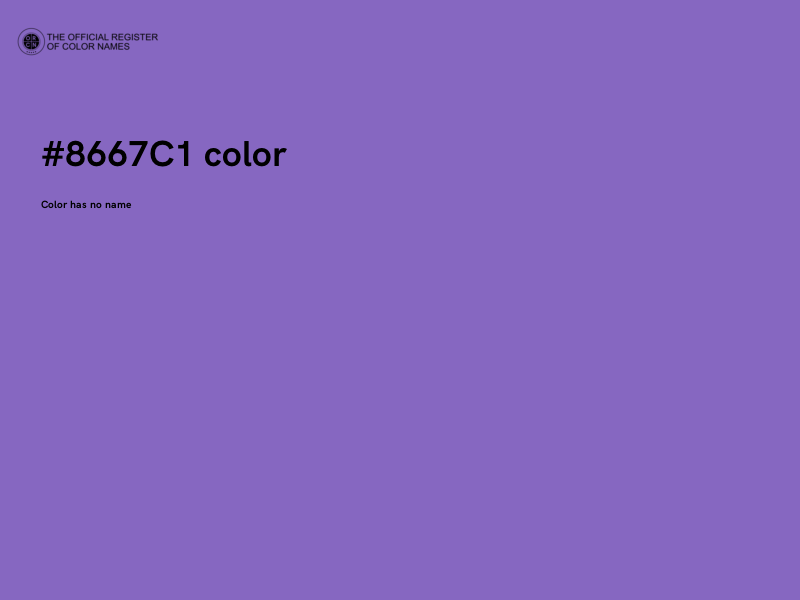 #8667C1 color image