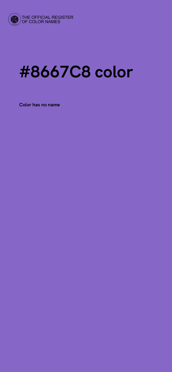 #8667C8 color image