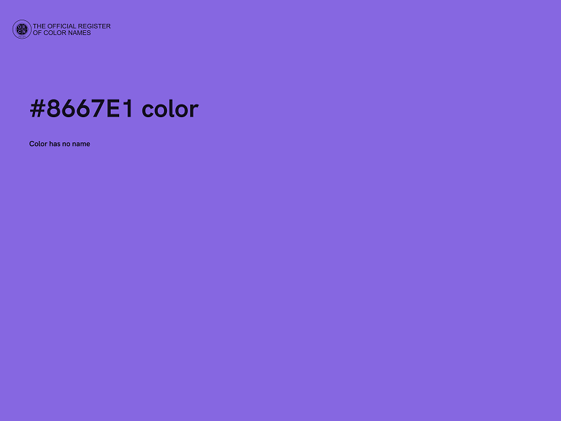 #8667E1 color image
