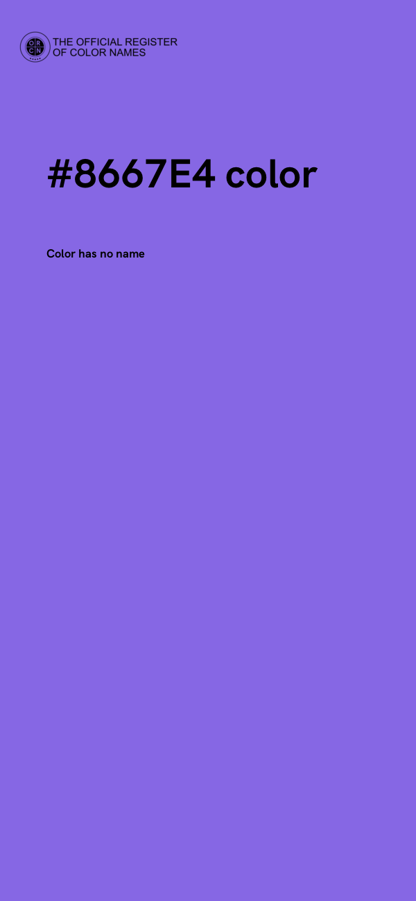 #8667E4 color image
