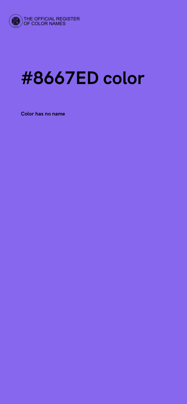 #8667ED color image
