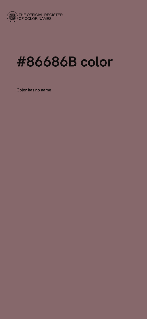 #86686B color image