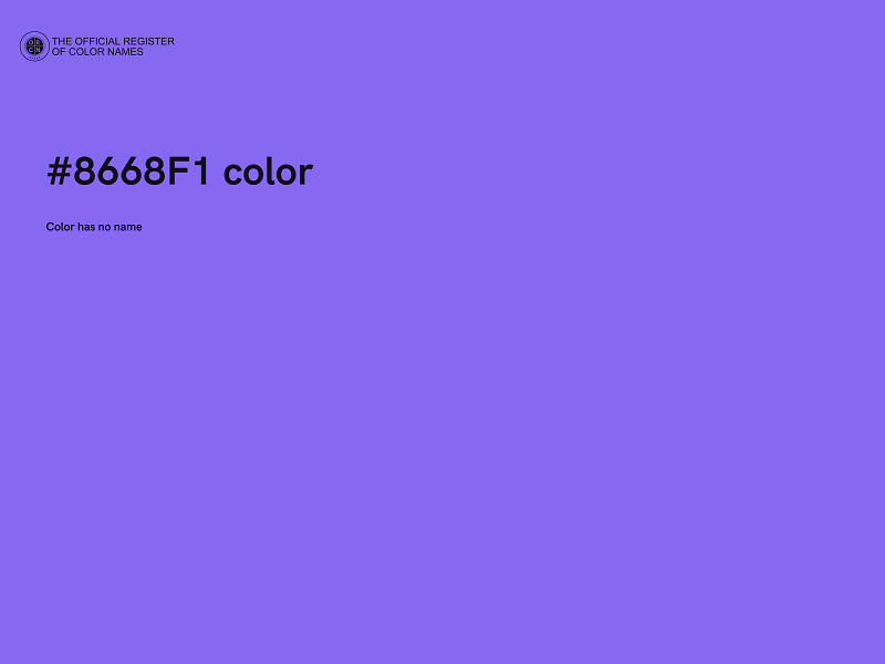 #8668F1 color image