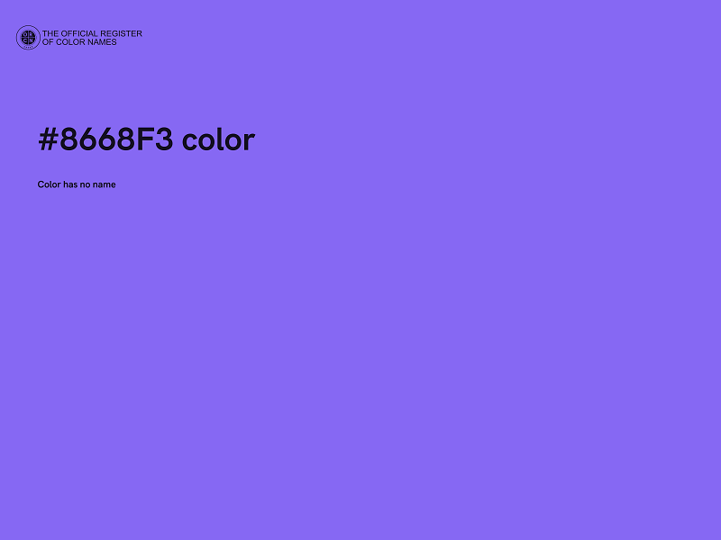 #8668F3 color image