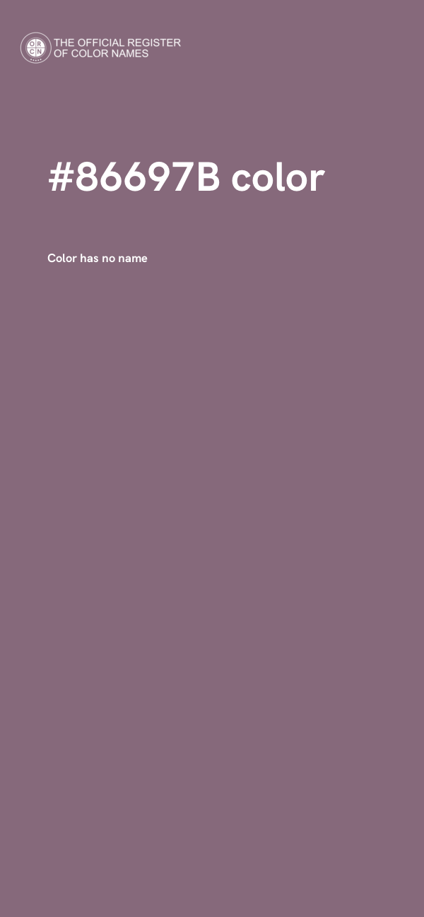 #86697B color image