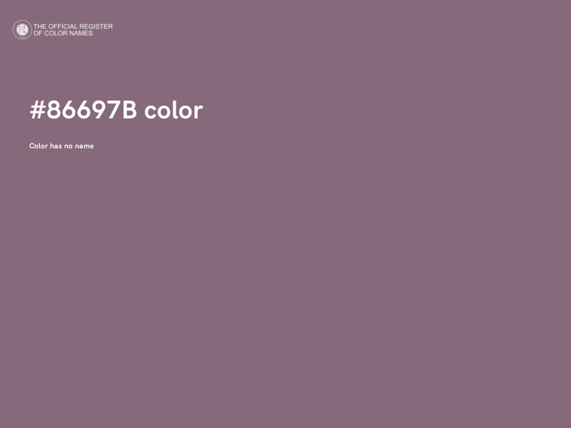 #86697B color image