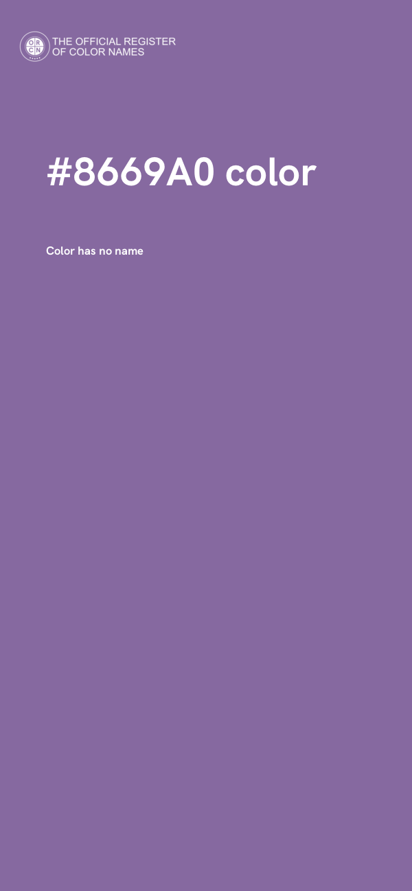 #8669A0 color image