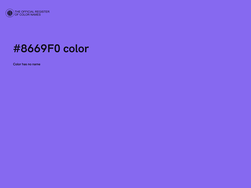 #8669F0 color image