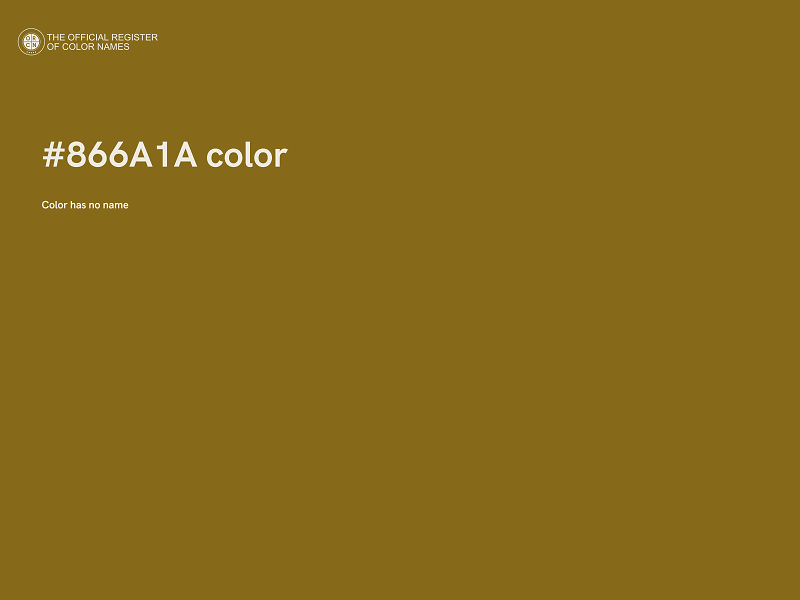 #866A1A color image