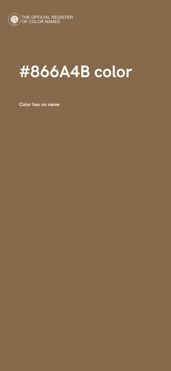 #866A4B color image